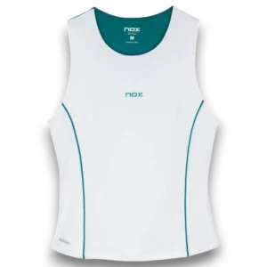 Débardeur Nox Pro femme 2026 avec bonnets amovibles blanc/vert ivoire face