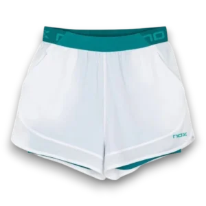 Short Nox Pro femme 2026 blanc/vert ivoire face