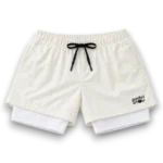 Short Padel Mon Amour 2 en 1 Pro blanc face