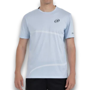 T-shirt de padel Bullpadel Cheles bleu clair face