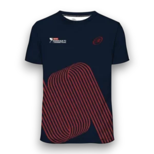 T-shirt Bullpadel P2 Bordeaux Officiel 2026 bleu marine face