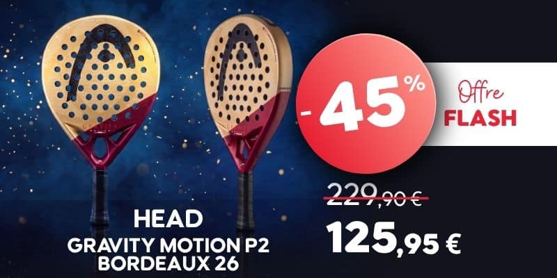 -45% raquette Head Motion P2 Bordeaux 26