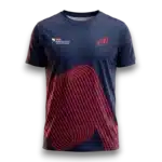 T-shirt Bullpadel P2 Bordeaux face