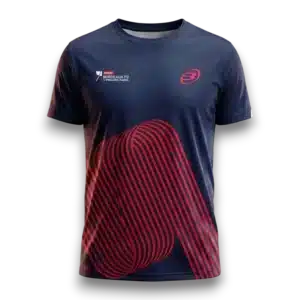 T-shirt Bullpadel P2 Bordeaux face
